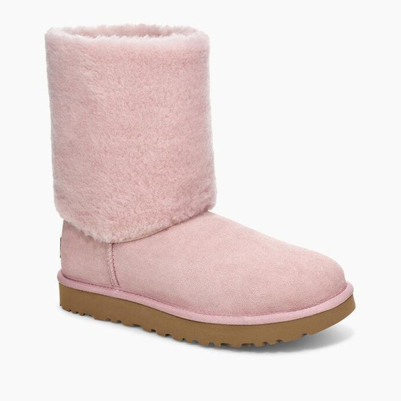 UGG Shoes - UGG WATER RESISTANT SHEARLING CUFF SUEDE BOOTS NEW